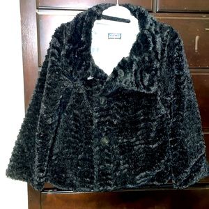 Patagonia Black Faux Fur Girls Jacket.